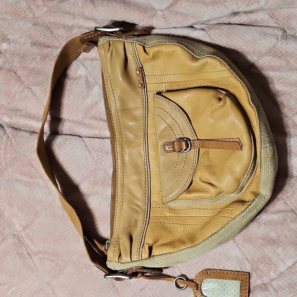 Fossil Pink and Cream Floral Bag